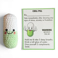 Handmade Crochet Chill Pill Stress Relief Gift
